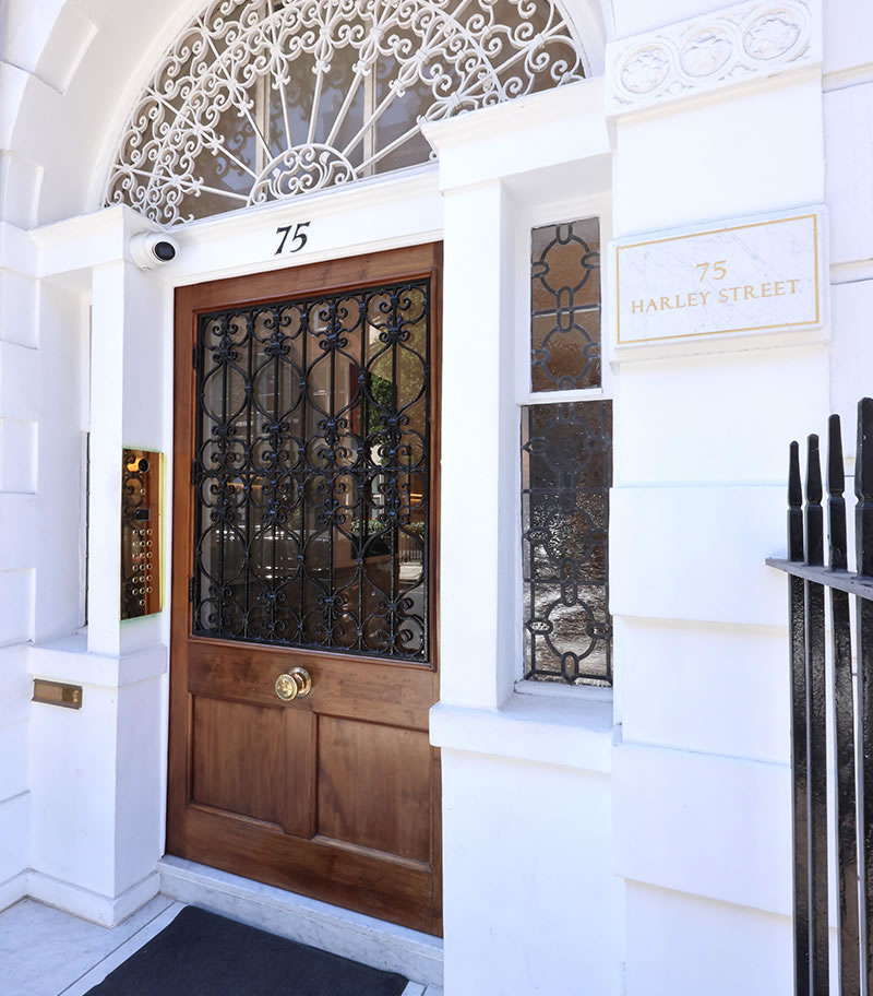 75 Harley Street Dental Practice Entrance